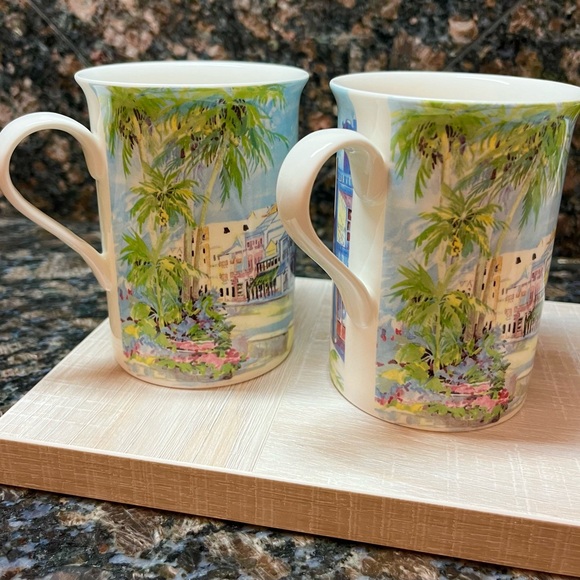 Carole Holding Studios Bermuda Mugs in Fine Bone China set of 4 - Picture 3 of 16